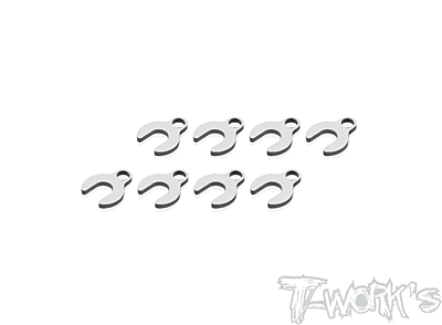 T-Work's Stainless Steel 3mm C Type Suspension Spacer 1mm (8pcs)