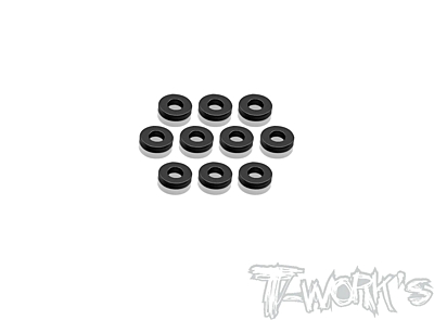 T-Work's Aluminum Shim 3.5 x 8.5 x 2mm Black (10pcs)