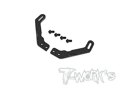 T-Work's Graphite Rear Body Post Plate Ver. 2 for Xray X4'23/22