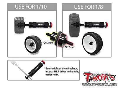 T-Work's 1/8 & 1/10 Hand-Held Tire Balancer Tool