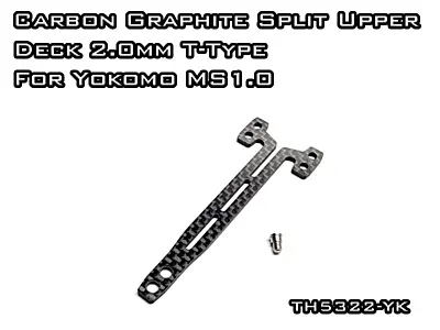 Vigor Carbon Graphite T-Type Split Upper Deck 2.0mm for Yokomo MS1.0