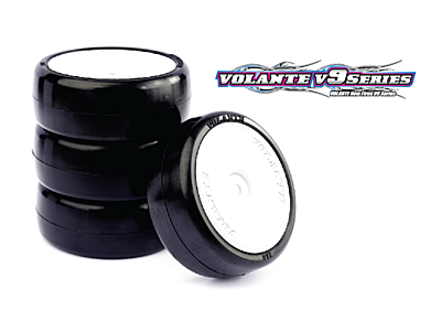 Volante V9X 'Evolution' 1/10 TC 32R Outdoor Asphalt Rubber Tire Preglued (4pcs)