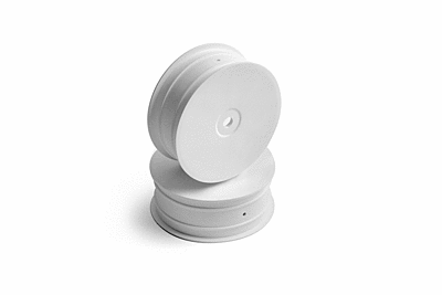 XRAY 2WD Front Wheel Aerodisk with 12mm Hex IFMAR - White (2pcs)