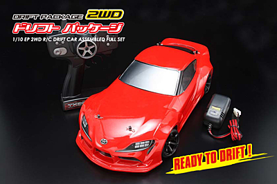 Yokomo Drift Package RWD GR Supra Body (Red) RTR Full Set