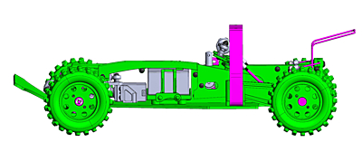 Yokomo First Generation Dogfighter YZ-834B Reproduction Model Semi-Assembled 4WD Buggy Kit