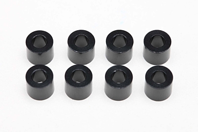 Yokomo 3×6×5.0mm Aluminum Shim (8pcs, Black)