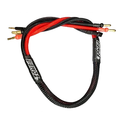 Zombie 4mm, 4/5mm Tube Plug 2S-Balance 600mm 12Awg Charging Cable (Red Black)